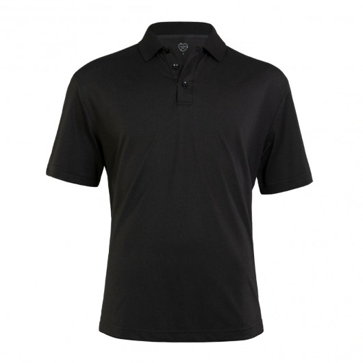 Black rPET Polo Shirts